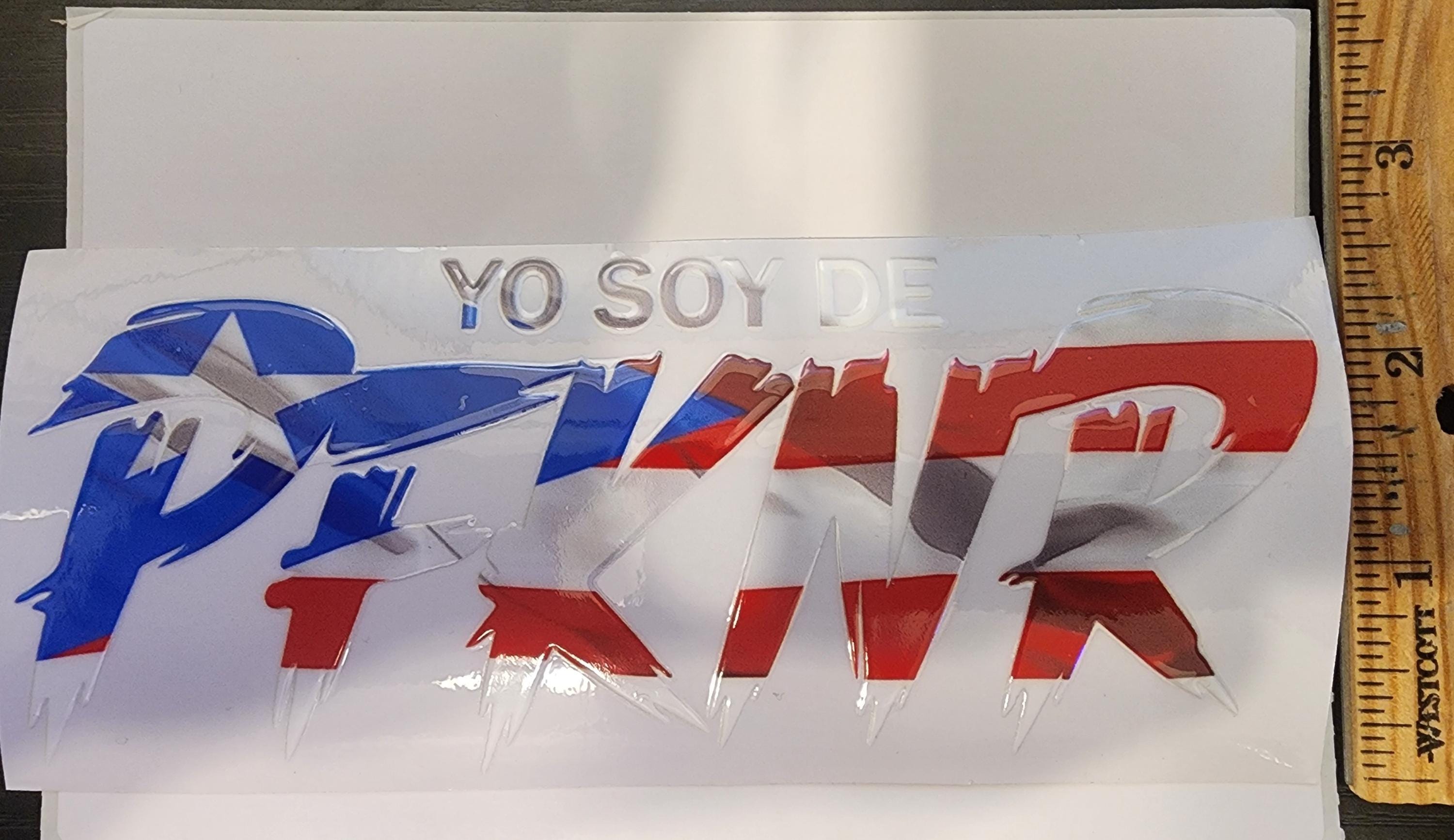 PfknR Puerto Rico Flag Sticker - Waterproof UV Decal 4 styles