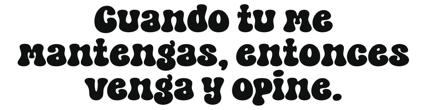 Cuando tu me mantengas