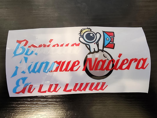 Hasta La Luna Sticker