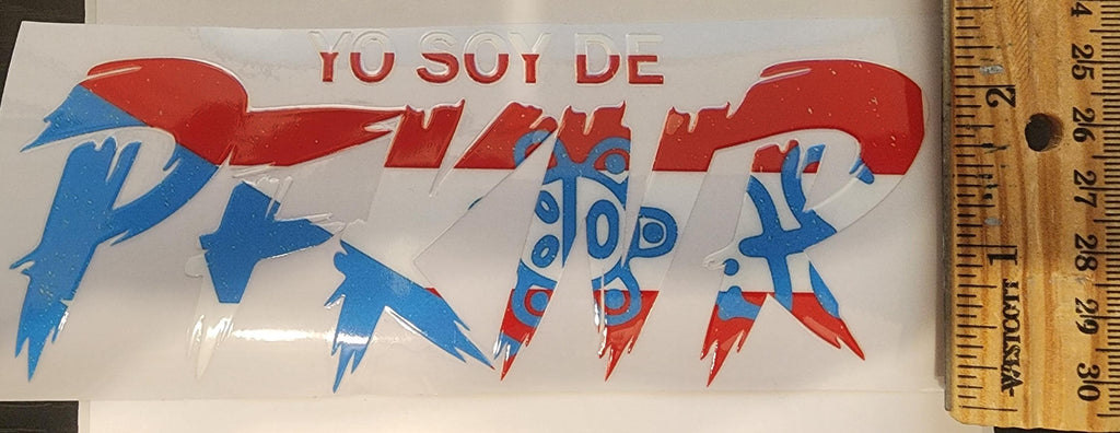PfknR Puerto Rico Flag Sticker - Waterproof UV Decal 4 styles
